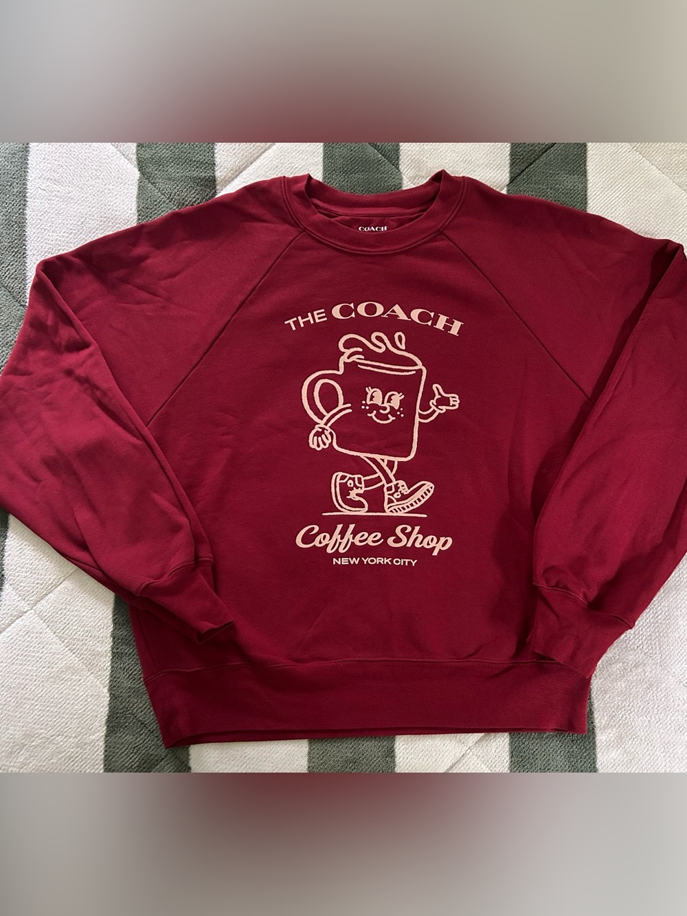 COACH Coffee Shop Lil Miss Jo Sweatshirt. Womens size large.